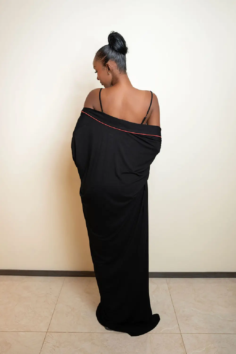 Cozy Robes - Black with red pipping - Image 2