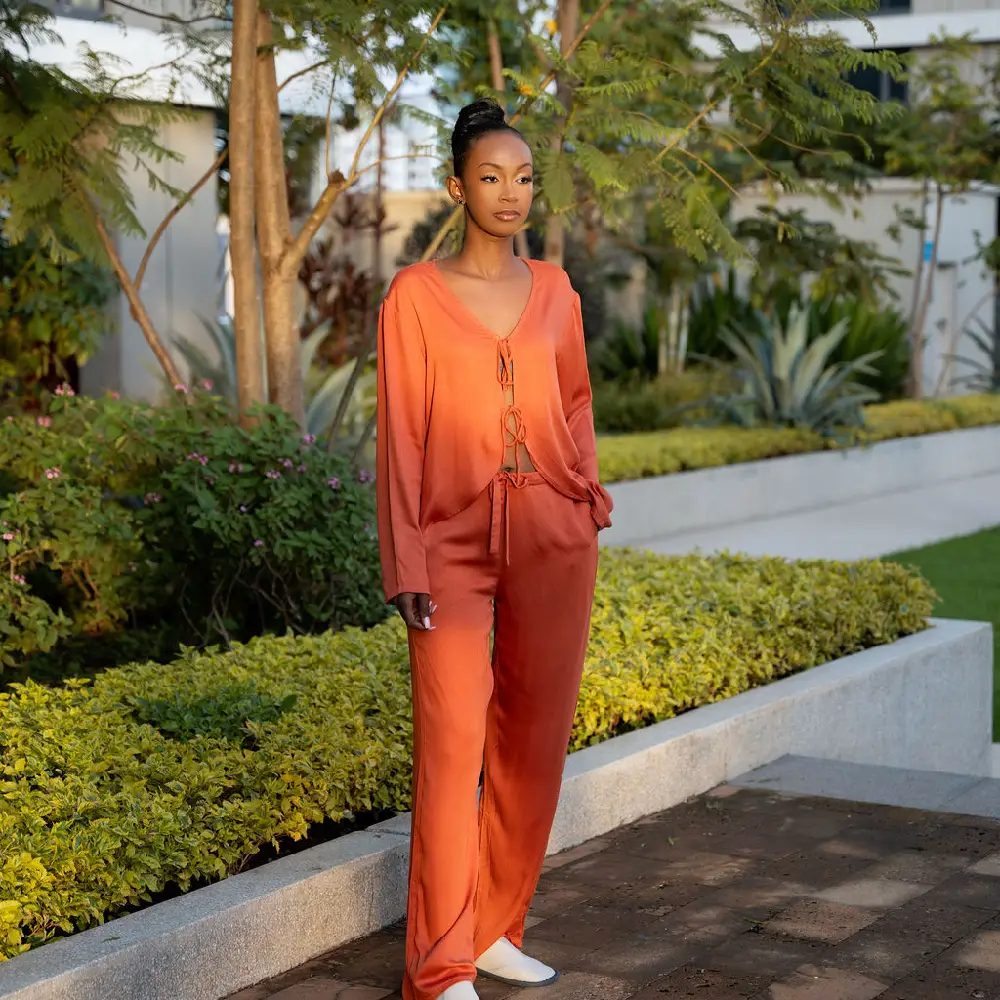 long pant peach color