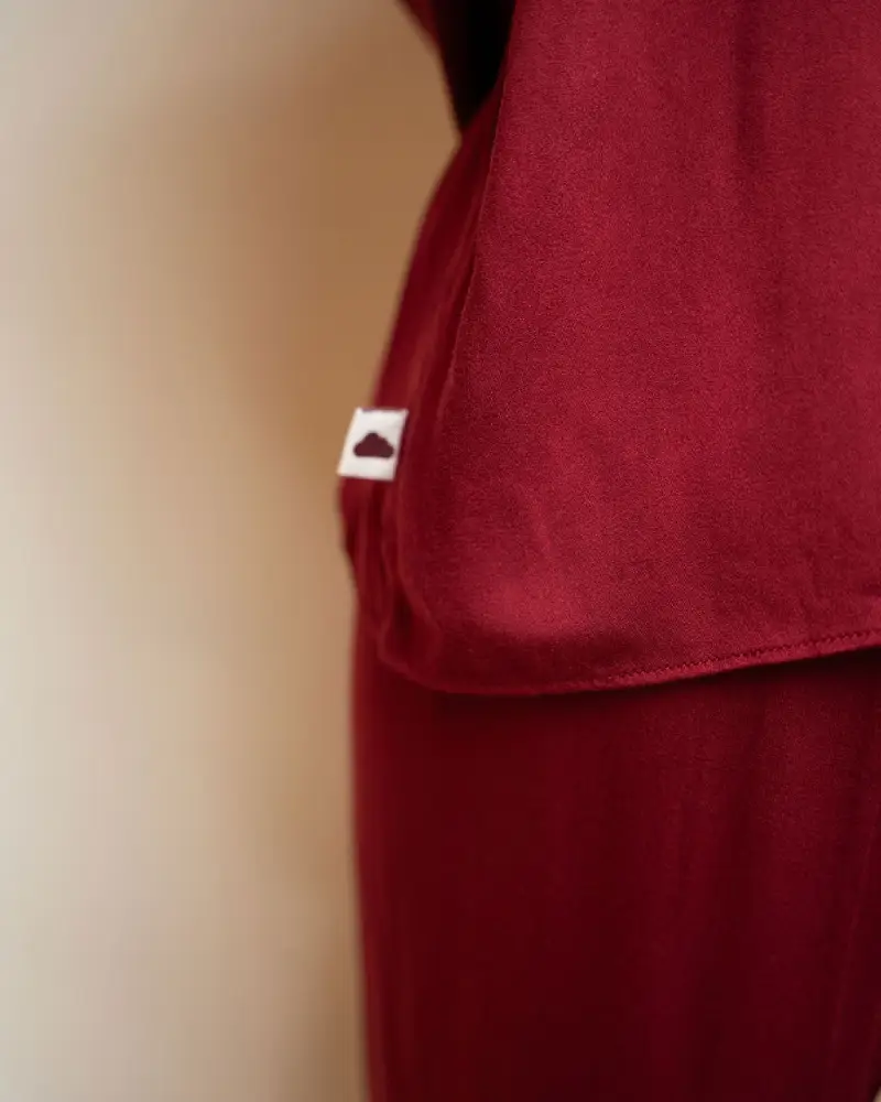 Romance Set - Red Wine - Long Pants - Image 2